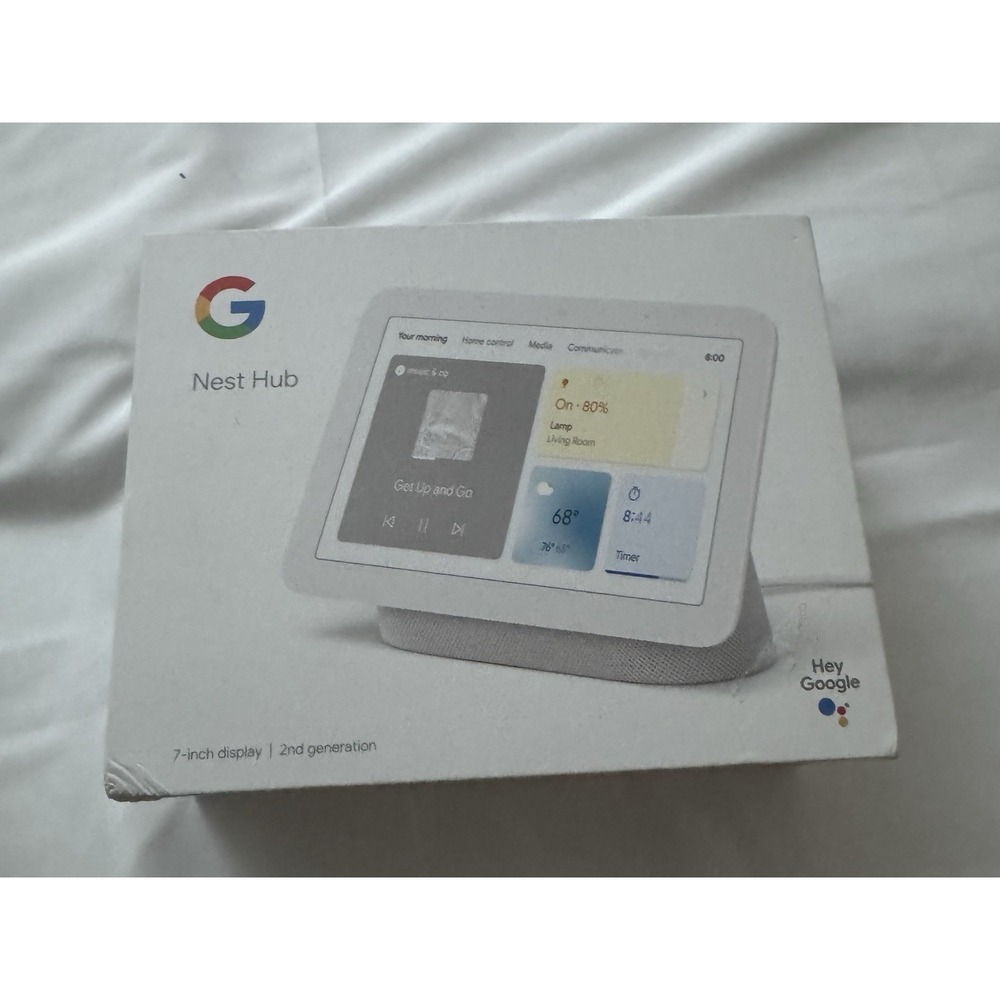 NEW Google Nest Hub (2nd generation) 7-inch Smart Display  Chalk